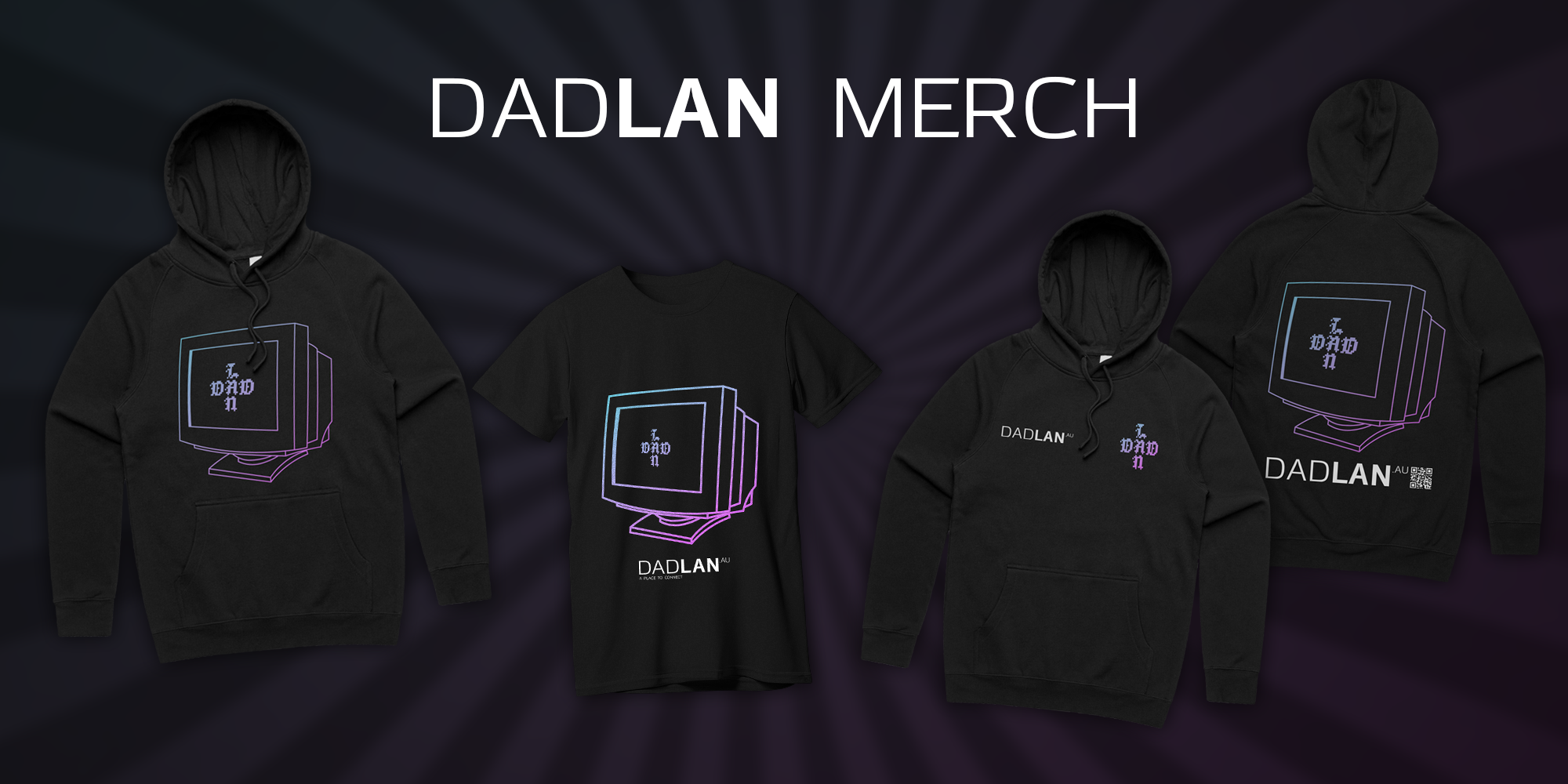 DadLAN Merchandise showcase